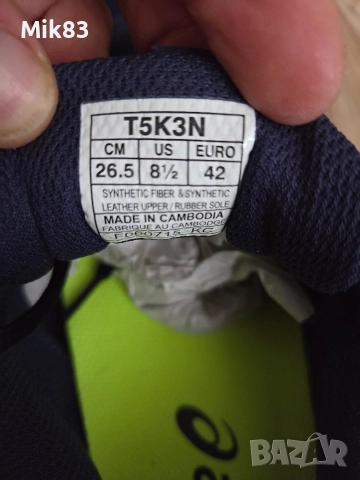 Asics GEL 42 номер, снимка 6 - Маратонки - 52691326