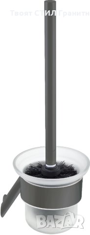 Черна стенна четка за тоалетна чиния Silia Nero - Монтаж на стена, снимка 1