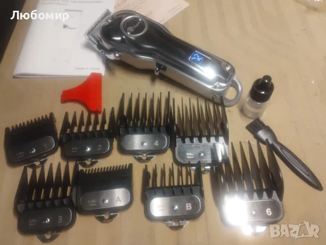  Професионална безжична електрическа машинка за подстригване Fagaci

, снимка 3 - Машинки за подстригване - 47613192