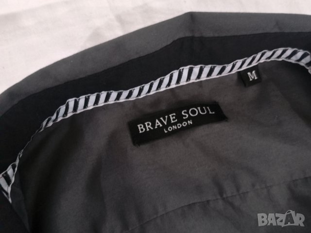 Brave Soul / M* / спортно елегантна официална мъжка риза с къс ръкав / състояние: ново, снимка 1 - Ризи - 43910290
