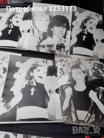 Ретро снимки на известни певци от 80 те.Лот 25 бр., снимка 6 - Колекции - 49113820