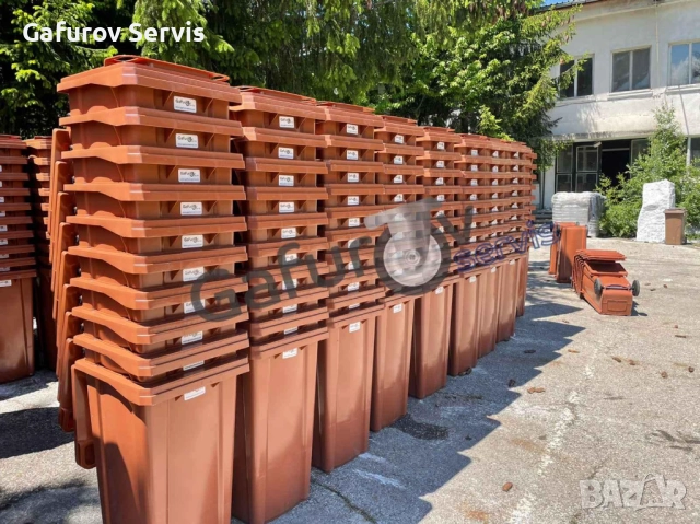 Пластмасови кофи за смет на колела 120 л и 240 л - устойчиви, с капак и отлична цена!, снимка 5 - Друго - 52272411