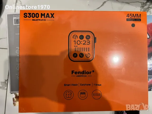 Комплект Смарт часовник S 300 Max с 7 каишки и безжични слушалки, снимка 2 - Мъжки - 47959140