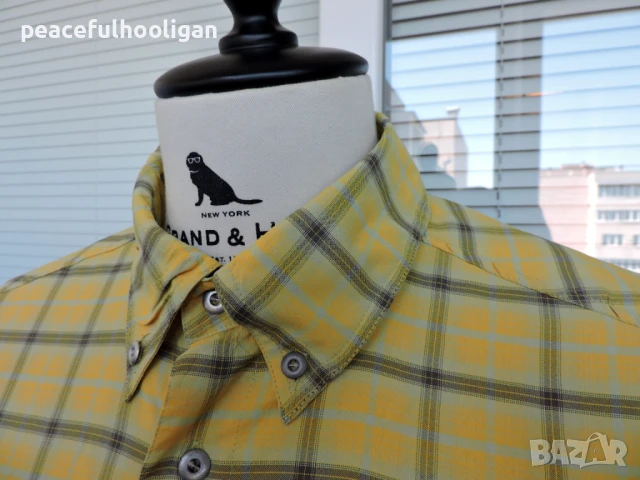 Salewa - мъжка карирана риза за спорт и туризъм  с къс ръкав размер XL , снимка 4 - Ризи - 50837614