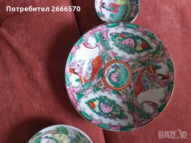Китайска порцеланова чиния , китайски порцелан, снимка 4 - Антикварни и старинни предмети - 35031372