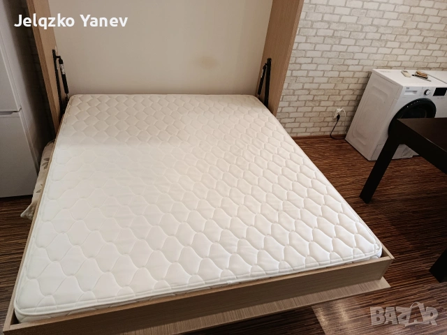 „Вертикално падащо легло 160×190 см матрак, снимка 8 - Спални и легла - 53354071