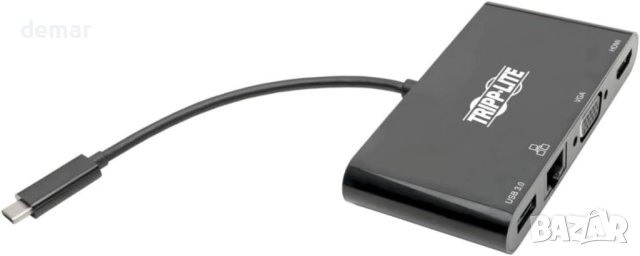 Eaton USB-C Многопортов видео адаптер, 4К/30Hz HDMI, USB-A 3.2 Gen 1, снимка 3 - Кабели и адаптери - 43227807