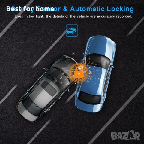 Високоскоростна камера Edospor Dash Cam за автомобили + 64G SD карта, снимка 9 - Аксесоари и консумативи - 43681004