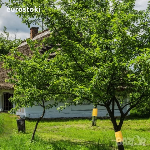 Caterpillar  3 метра, жълти самозалепващи се ленти, с лепило срещу гъсеници, мравки, снимка 3 - Други - 51840433