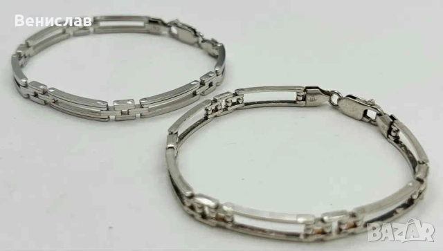 Италианска сребърна гривна 925 проба, снимка 3 - Гривни - 51856884