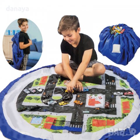 3116 Сгъваемо килимче за игра чанта органайзер за детски играчки, снимка 2 - Органайзери - 38251547