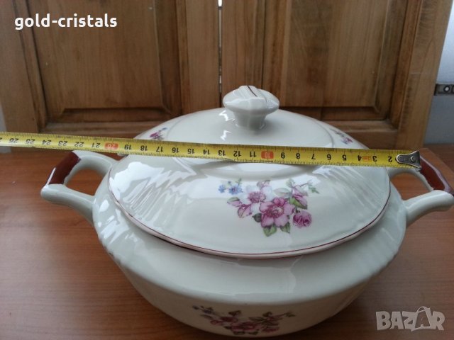 Стар български порцелан супник и чинии, снимка 8 - Антикварни и старинни предмети - 33532896