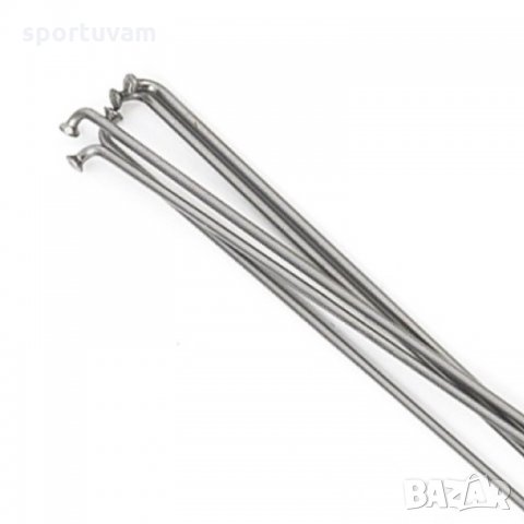 Тайвански Спици Silver + Нипли - дължина - 190мм. x 144бр., снимка 1 - Части за велосипеди - 33370511