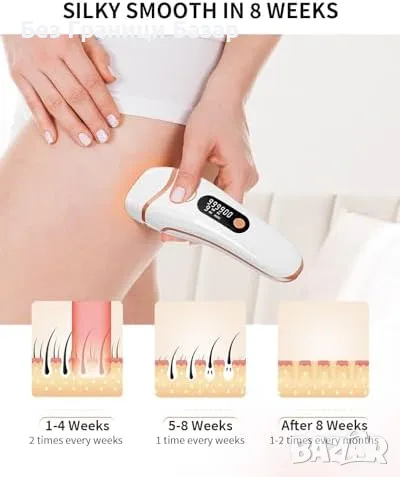 Ново IPL устройство за безболезнено премахване на косми, 9 нива, 3 в 1 уред, снимка 4 - Други - 48556943