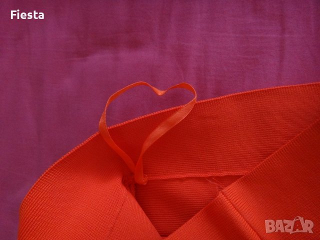 BCBG MaxAzria бандажна пола нова оригинална оранжева, снимка 8 - Поли - 38909720