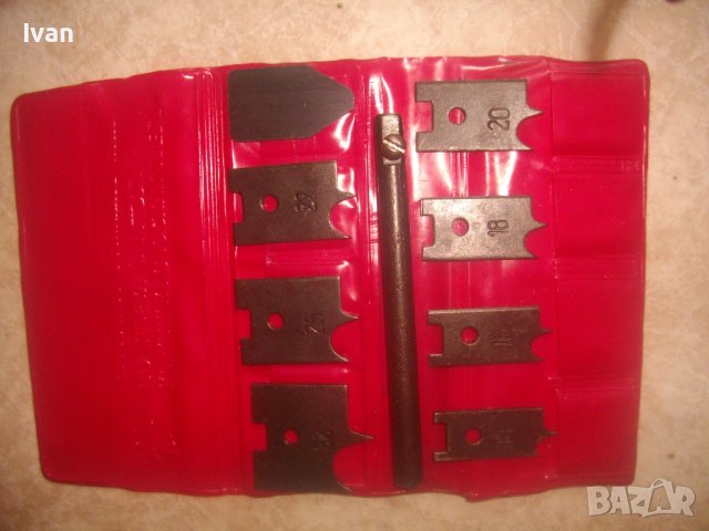 СССР/Руски Старо Качество-Комплект НОВИ Ръчни Плоски Свредла За Дърво-14-32мм-Държач-Инструментален, снимка 3 - Други инструменти - 43326097