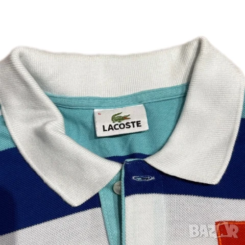 Мъжка тениска с яка Lacoste 27 | L размер, снимка 3 - Тениски - 50899651