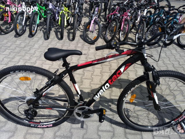 SPRINT Алуминиев велосипед 29" Velotec PRO черен/червен, снимка 3 - Велосипеди - 53563921