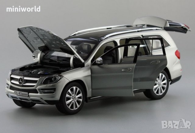 Mercedes-Benz GL-Class X166 2012 silver - мащаб 1:18 на Norev моделът е нов в кутия, снимка 7 - Колекции - 38002550