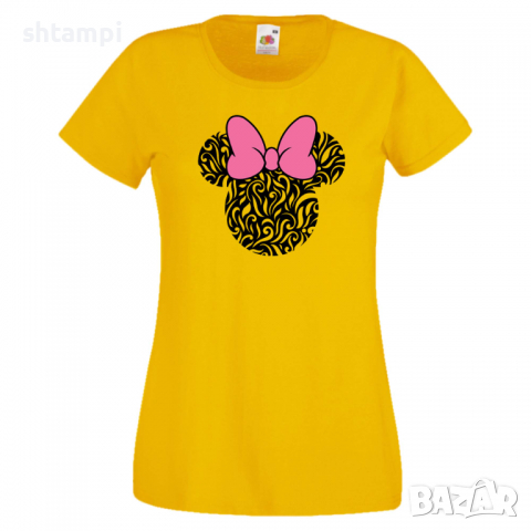 Дамска тениска Minnie Head 6 Подарък,Изненада,Рожден ден,