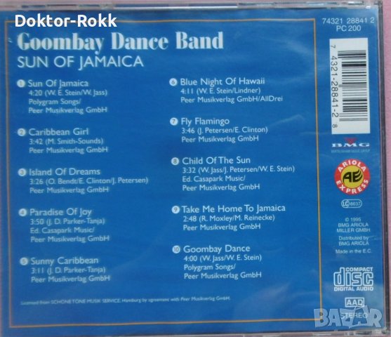 Goombay Dance Band – Sun Of Jamaica (1995, CD), снимка 2 - CD дискове - 37404250