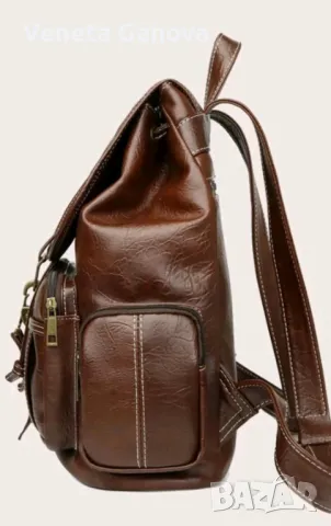 Страхотна кафява раница, снимка 5 - Раници - 48027940