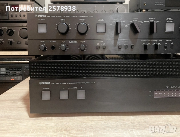 YAMAHA STEREO AMPLIFER M-4 + STEREO CONTROL AMPLIFER C-4 !, снимка 8 - Аудиосистеми - 53598569