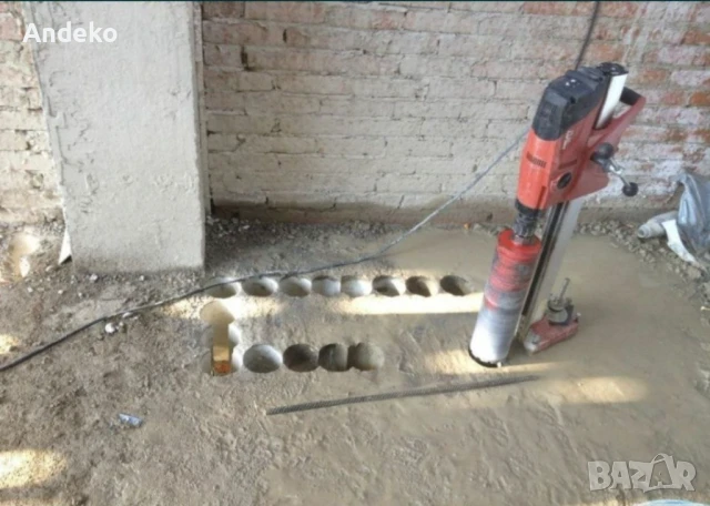 Диамантено пробиване, пробиване на отвори в бетон., снимка 1