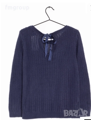 Дамски пуловер Манго Mango син, снимка 2 - Блузи с дълъг ръкав и пуловери - 52628508