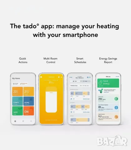 tado° безжичен температурен сензор - Wifi допълнителен продукт за интелигентен радиаторен термостат, снимка 3 - Други - 48932236