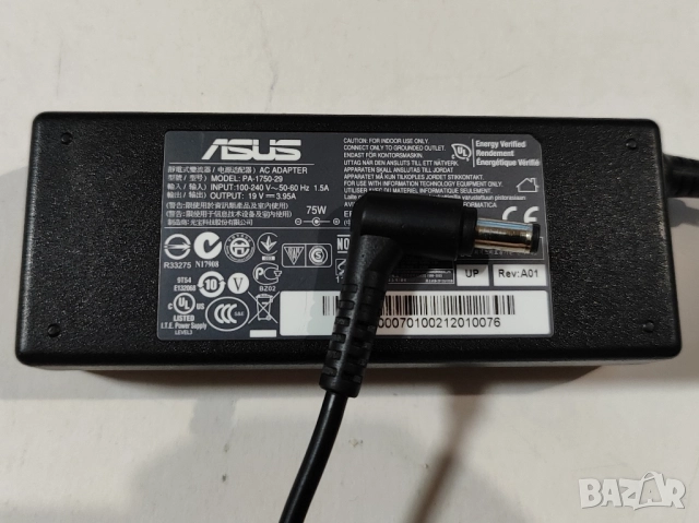 Оригинално зарядно за ASUS 19V / 3.95A / 75W