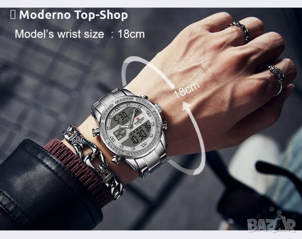 Мъжки часовник NaviForce многофункционален NF9190 SW., снимка 9 - Мъжки - 34793190