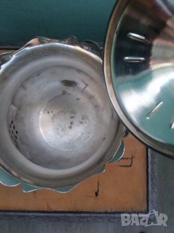 постребрен метален чайник, снимка 3 - Други ценни предмети - 38554180