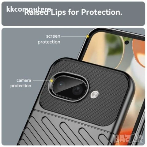 Google Pixel 9a Удароустойчив Twill Texture Калъф и Протектор, снимка 8 - Калъфи, кейсове - 51122490