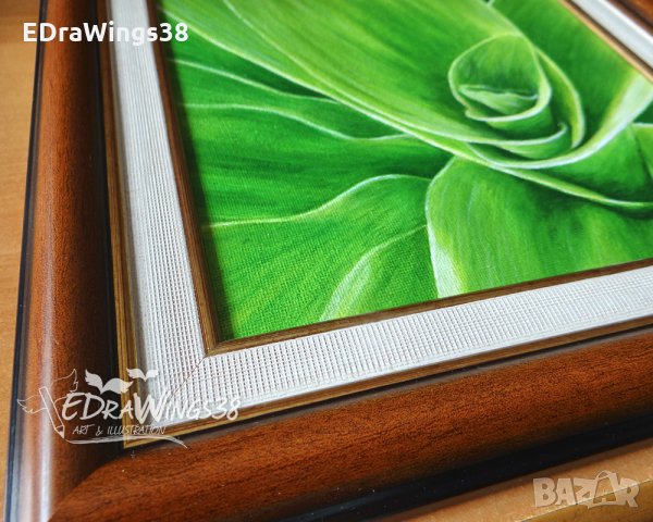 Картина "Свежест" - акрилни бои / оригинал, с рамка, снимка 3 - Картини - 25568168