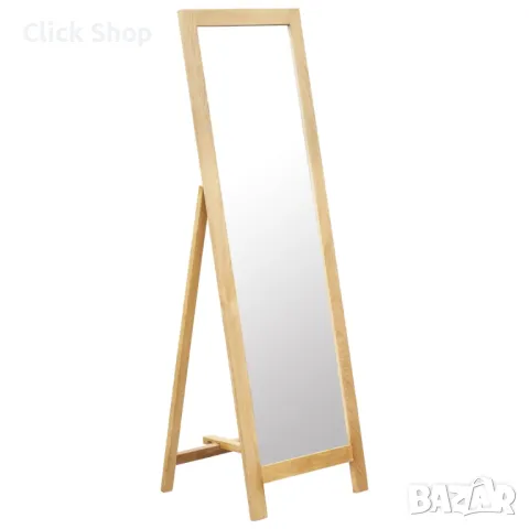 Свободностоящо огледало, 48x46,5x150 см, дъб масив, снимка 1