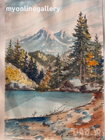 Курт Петерс из Перинь 1937 г акварел