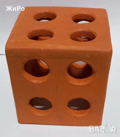 Керамична декорация тип Куб с дупки, снимка 2 - Други - 53566256