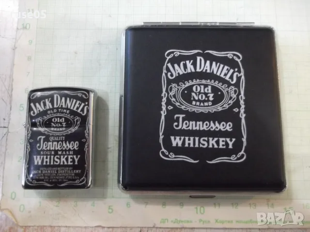 Комплект "Jack Daniels" - запалка и табакера