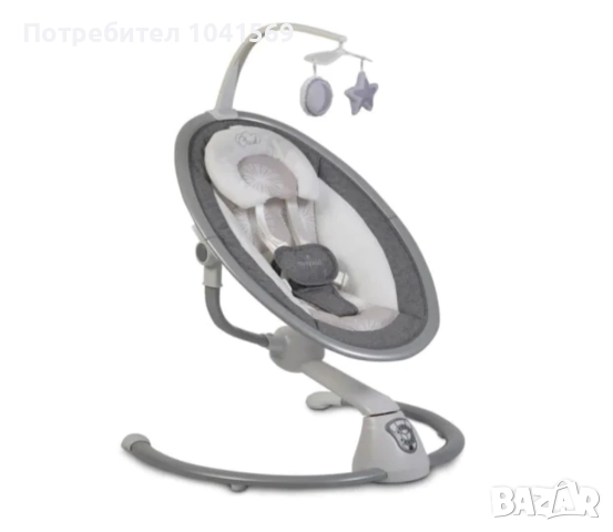 CANGAROO Електрическа люлка - шезлонг CLOUD СИВ