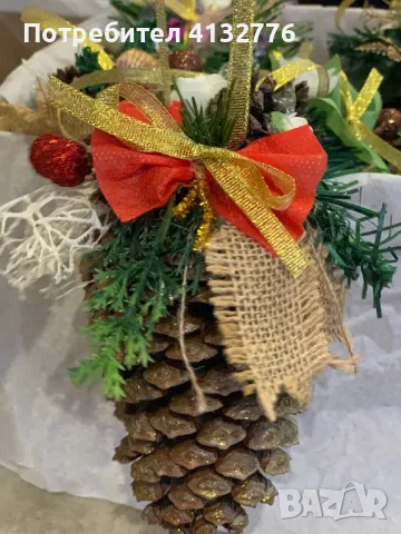 Шишарки големи за Коледа, снимка 7 - Декорация за дома - 48081806