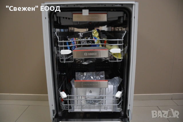 Съдомиялна за вграждане 45 см BOSCH SPV6ZMX23E Zeolith, Home Connect, снимка 5 - Съдомиялни - 53335150