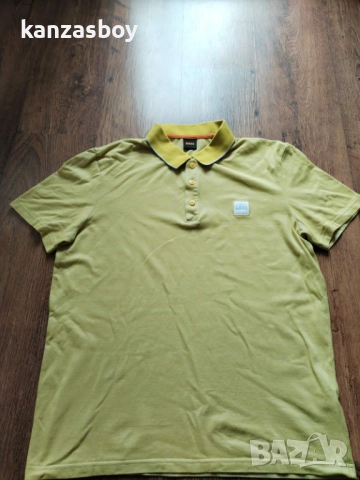 BOSS Mens PeOxford Oxford-Cotton Polo Shirt with Logo Badge - мъжка тениска р-р XL, снимка 5 - Тениски - 52334901