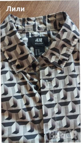 Комплект от 2 мъжки ризи с дълъг ръкав H&M, снимка 4 - Ризи - 33469715
