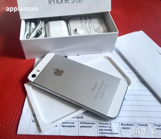 Apple iPhone 5S бял 16Gb Фабрично отключен Айфон телефон, снимка 7 - Apple iPhone - 36957685