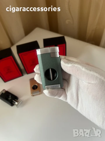 Луксозна запалка с резачка за пури Guevara – 3 цвята, снимка 9 - Запалки - 50644652