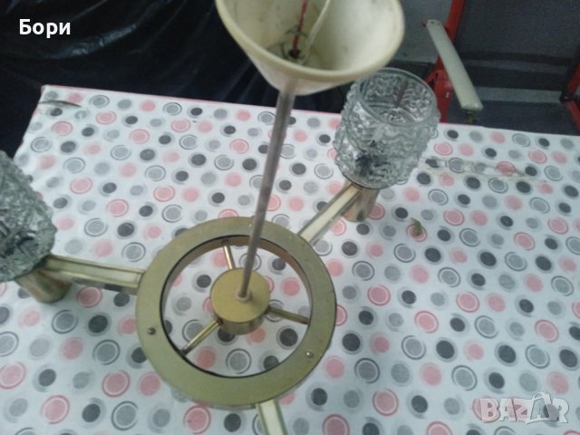 Стар масивен полилеи, снимка 8 - Полилеи - 38257057