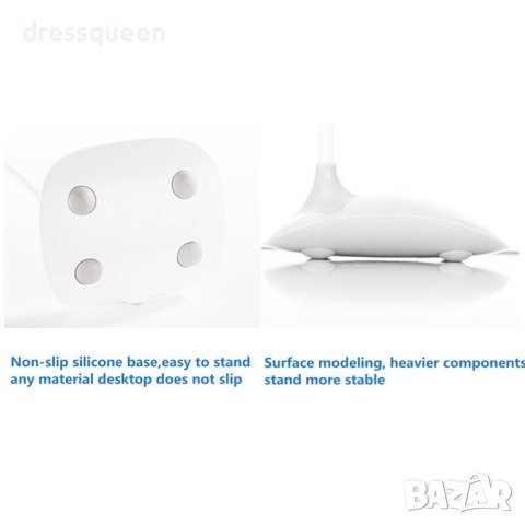 3347 Безжична настолна USB LED лампа с 3 степени на осветяване, снимка 5 - Настолни лампи - 43949613