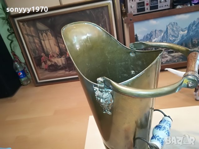 КАНА ГОЛЯМА-МЕД МЕСИНГ-ЗА ЧАДЪРИ ИЛИ КОЛЕКЦИЯ 2005231839, снимка 2 - Антикварни и старинни предмети - 40769467