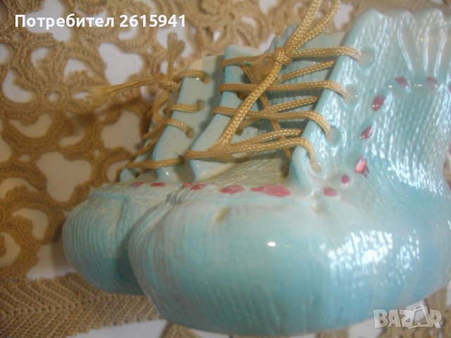 Винтидж 1960г-Япoнска INARCO-Порцеланова Фигура-Детски Обувки/Ваза-Отлична, снимка 15 - Статуетки - 39898150